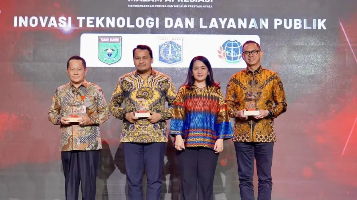Kementerian ATR/BPN Raih Apresiasi BeritaSatu 2025 Kategori Inovasi Teknologi dan Layanan Publik