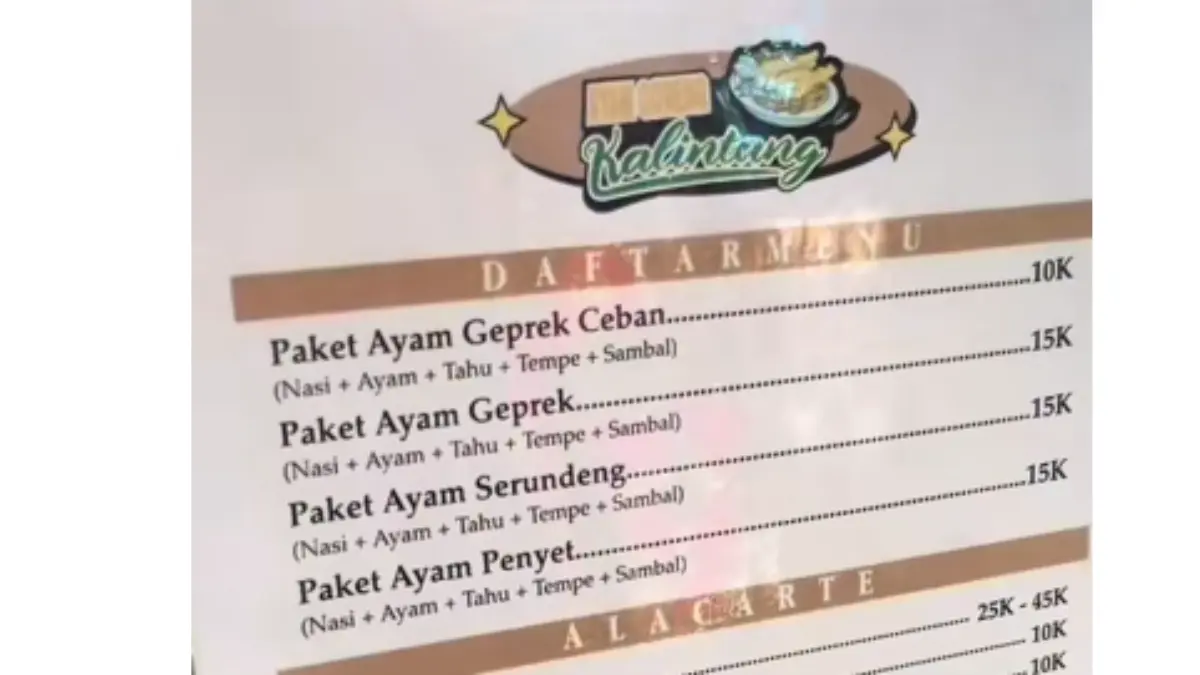 Jangan Sampai Salah Pesan! Daftar Paket Ayam goreng Kalintang Jatinangor , Harganya yang Bikin Auto Kenyang!