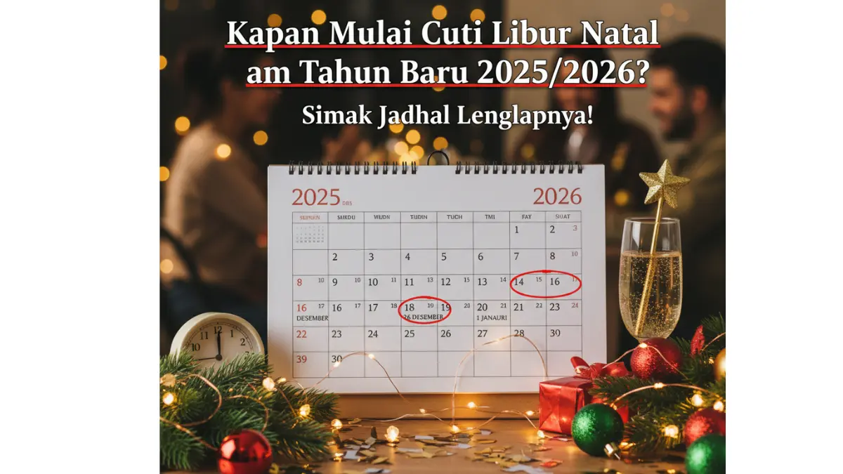 Kapan Mulai Cuti Libur Natal dan Tahun Baru 2025/2026? Simak Jadwal Lengkapnya! Kapan Mulai Cuti Libur Natal dan Tahun Baru 2025/2026? Simak Jadwal Lengkapnya!