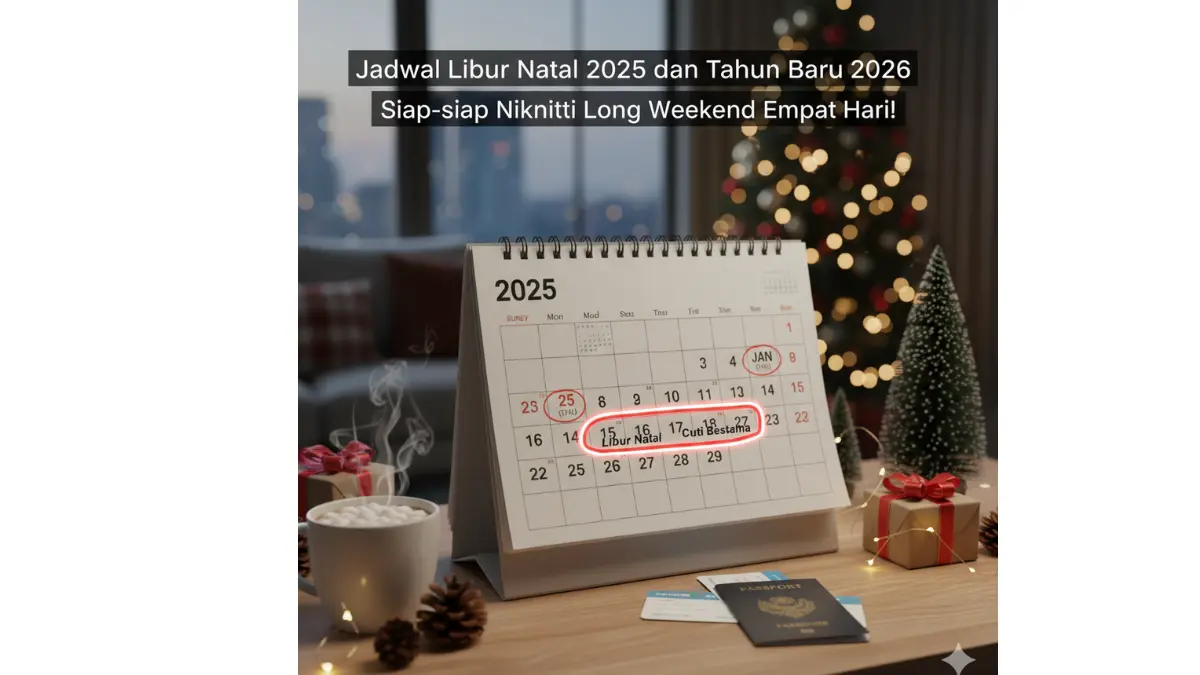 Jadwal Libur Natal 2025 dan Tahun Baru 2026: Siap-siap Nikmati Long Weekend Empat Hari! Jadwal Libur Natal 2025 dan Tahun Baru 2026: Siap-siap Nikmati Long Weekend Empat Hari!