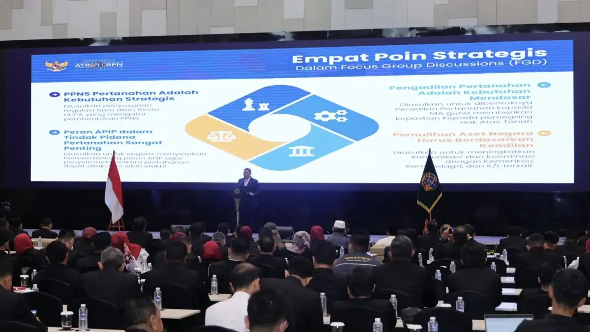 Poin Strategis dalam Penanganan Tindak Pidana Pertanahan, Wamen Ossy: Sosialisasikan ke Jajaran di Daerah Poin Strategis dalam Penanganan Tindak Pidana Pertanahan, Wamen Ossy: Sosialisasikan ke Jajaran di Daerah