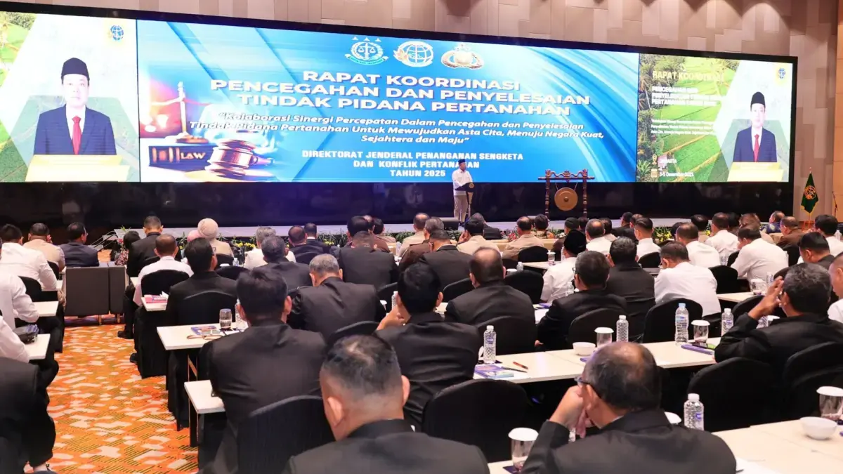 Rakor Pencegahan dan Penyelesaian Konflik Pertanahan, Menteri Nusron Dorong Kolaborasi APH