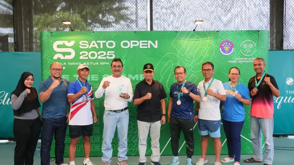 Kementerian ATR/BPN Raih Juara III Bersama pada Turnamen Tenis Antarinstansi SATO Open 2025 Piala Wakil Ketua