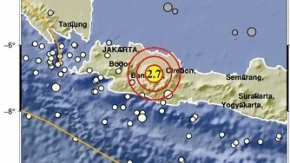 Gempa Tektonik Magnitudo 2,7 Terasa hingga Wilayah Sumedang, BMKG Pastikan Tidak Berpotensi Merusak pusat titik gempa