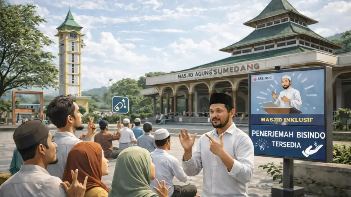 Pelayanan Ramah Disabilitas, Masjid Agung Sumedang Tuai Apresiasi Bupati
