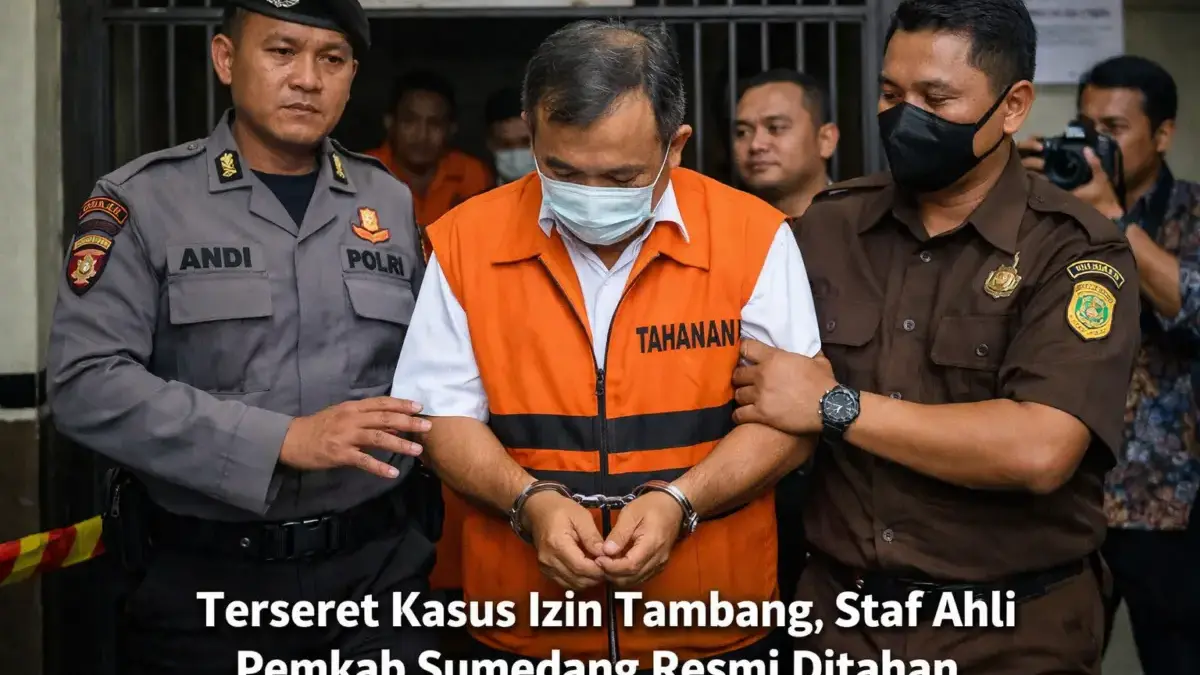 Terseret Kasus Izin Tambang, Staf Ahli Pemkab Sumedang Resmi Ditahan Terseret Kasus Izin Tambang, Staf Ahli Pemkab Sumedang Resmi Ditahan