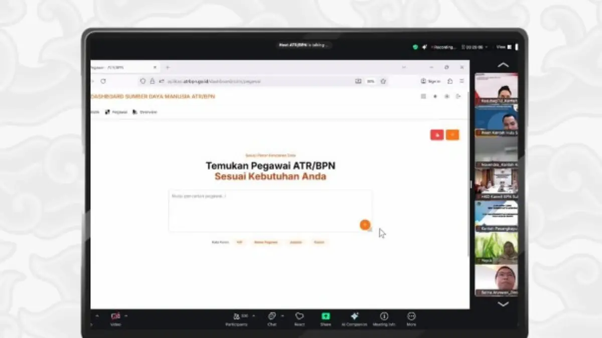 Kembangkan Aplikasi Dashboard SDM, Sekjen ATR/BPN: Proses Mutasi dan Promosi Jadi Lebih Efektif dan Efisien