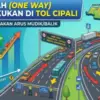 One Way diberlakukan di Tol Cipali Arus Kendaraan naik 27 Persen 