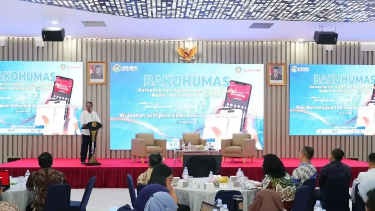 Buka Forum Bakohumas 2026, Sekjen ATR/BPN Tekankan Penyamaan Persepsi dalam Implementasi Sertipikat Elektronik Buka Forum Bakohumas 2026, Sekjen ATR/BPN Tekankan Penyamaan Persepsi dalam Implementasi Sertipikat Elektronik
