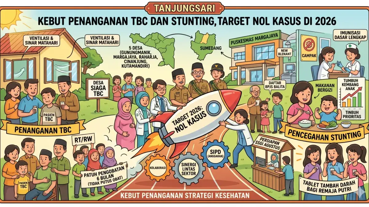 Tanjungsari Kebut Penanganan TBC dan Stunting, Target Nol Kasus di 2026