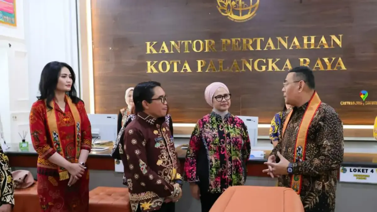Wamen Ossy Tinjau Kantah Kota Palangkaraya: Ingin Layanan Pertanahan Semakin Memudahkan Masyarakat