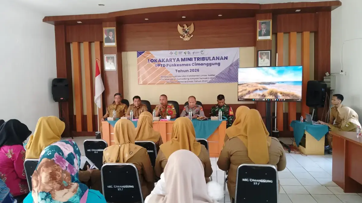 UPTD Puskesmas Cimanggung menggelar Lokakarya Mini (Lokmin) tribulanan tahun 2026.
