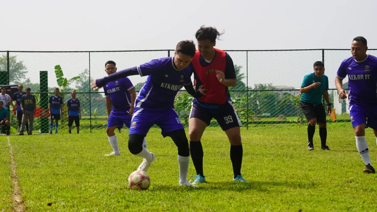Liga Bola Championship Setda Respati Obat Stres Bagi Pegawai di Lingkungan Pemkab Sumedang