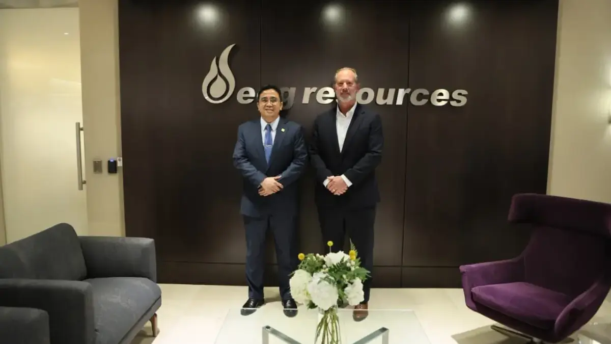 Pertamina Jajaki Penguatan Kerja Sama dengan EOG Resources untuk Dorong Peningkatan Produksi Migas Pertemuan Wakil Direktur Utama Pertamina, Oki Muraza, dengan President EOG International sekaligus Vice Presid