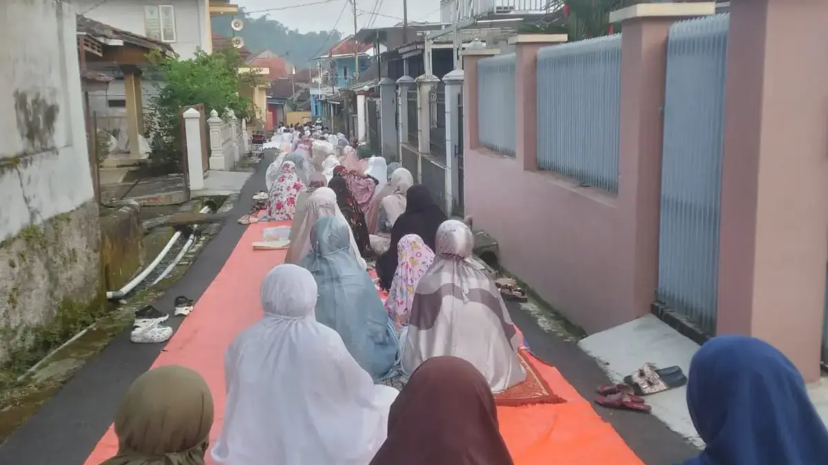 Sholat Idul Adha di Desa Tanjungmekar