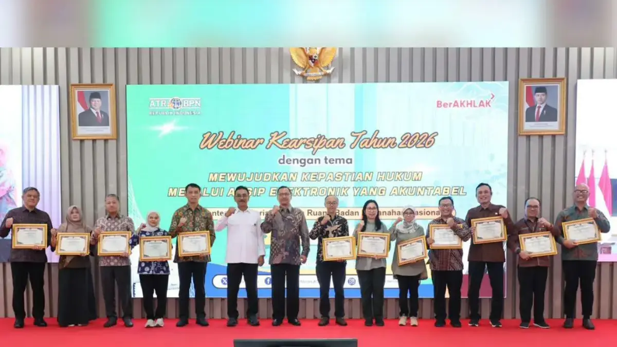 Jajaran, Sekjen Kementerian ATR/BPN Beri Penghargaan kepada Satker Pengelola Kearsipan Terbaik Jajaran, Sekjen Kementerian ATR/BPN Beri Penghargaan kepada Satker Pengelola Kearsipan Terbaik