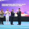 Serahkan Sertipikat Hak Pakai untuk Lemhannas RI, Menteri Nusron: Perkuat Kepastian Hukum Aset Negara