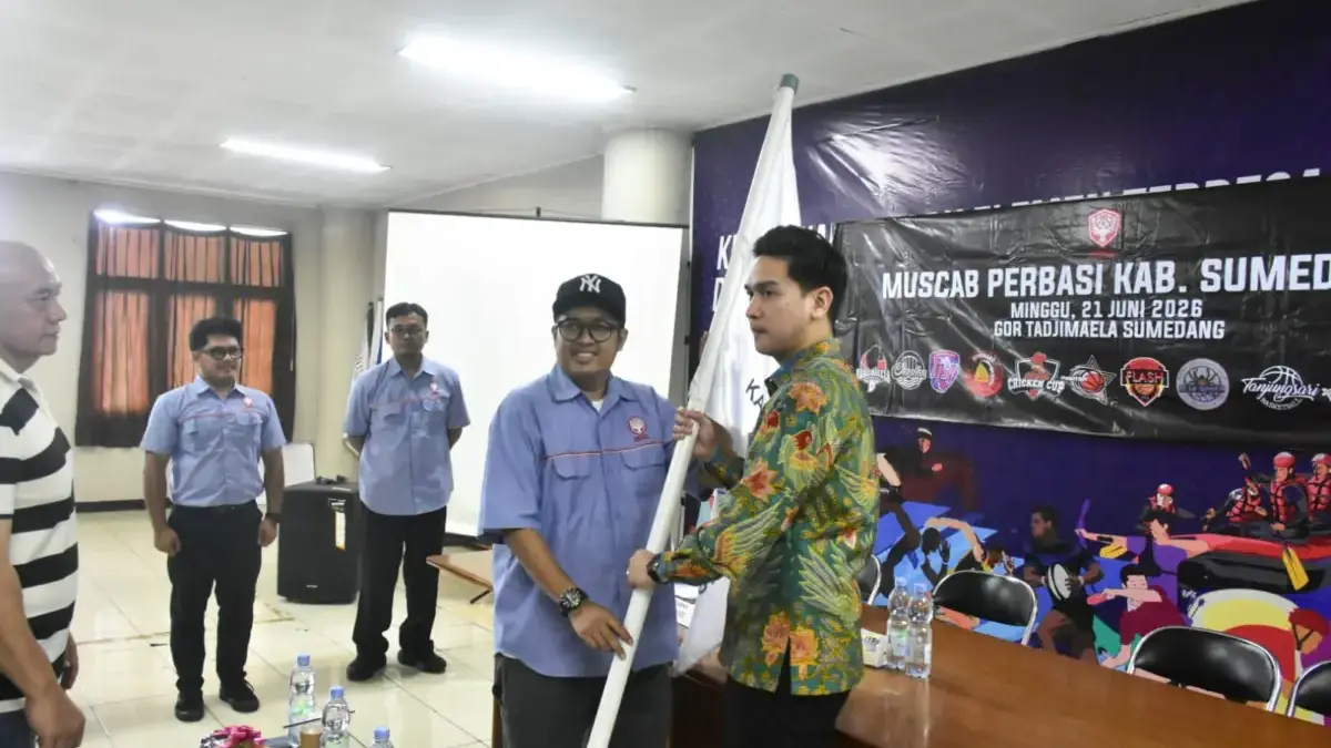 Wakil Bupati Sumedang M Fajar Aldila menjadi Ketua Perbasi Sumedang Masa Bakti Tahun 2026-2030. Keputusan itu