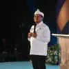 Bupati Sumedang Dony Ahmad Munir memberikan sambutan pada kegiatan Pengukuhan Dewan Pimpinan Cabang (DPC) ABPE