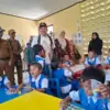 Bupati Sumedang H Dony Ahmad Munir usai meresmikan TK Negeri Sartika di Dusun Palasah, Desa Ciawitali, Kecama