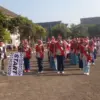 Direktur RSUD Umar Wirahadikisumah, dr. H.Enceng SP.B., M.M., saat membuka lomba gerak jalan kreasi pada kegia