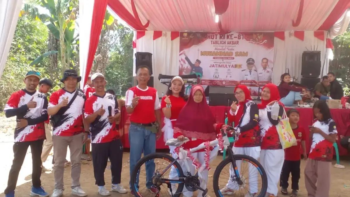 Meriahkan HUT RI 81 dan Milangkala Desa Jatimulya Gelar Gebyar Jalan Santai