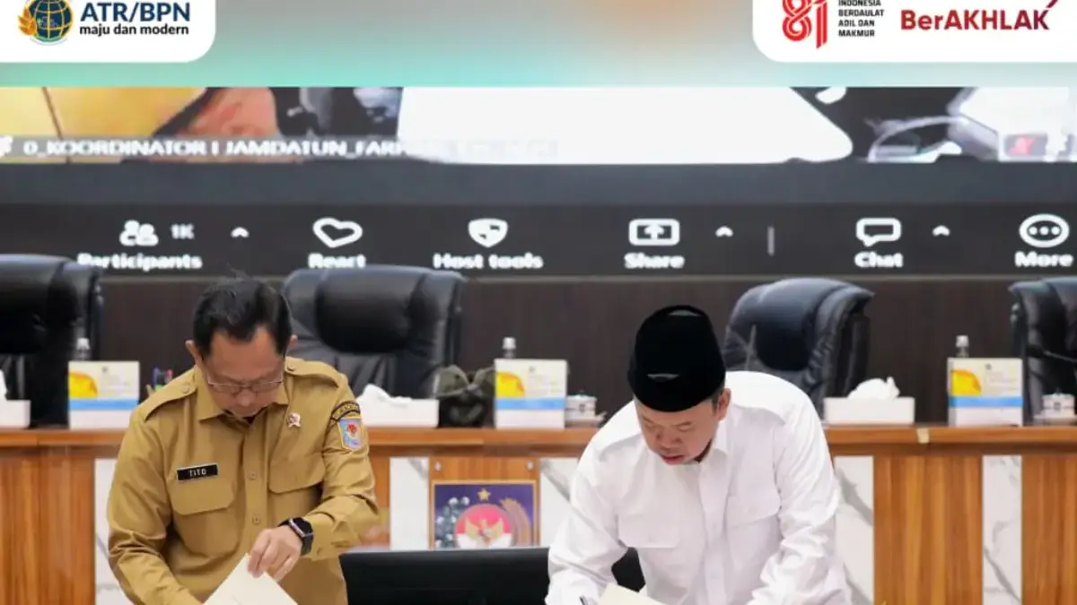 Menteri ATR/Kepala BPN dan Mendagri Teken Surat Edaran Bersama, Verifikasi BPHTB Dipercepat Jadi 3 Hari Menteri ATR/Kepala BPN dan Mendagri Teken Surat Edaran Bersama, Verifikasi BPHTB Dipercepat Jadi 3 Hari