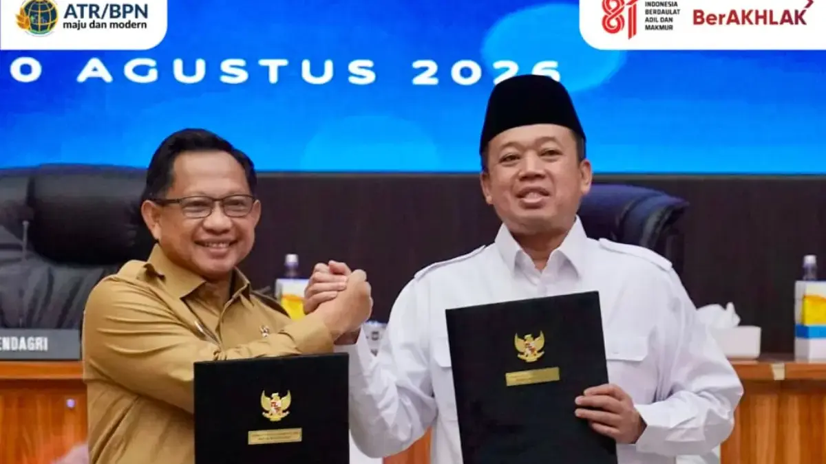 Sinkronisasi Data, Menteri ATR/Kepala BPN dan Mendagri Sepakati Pengintegrasian NIB dan NOP