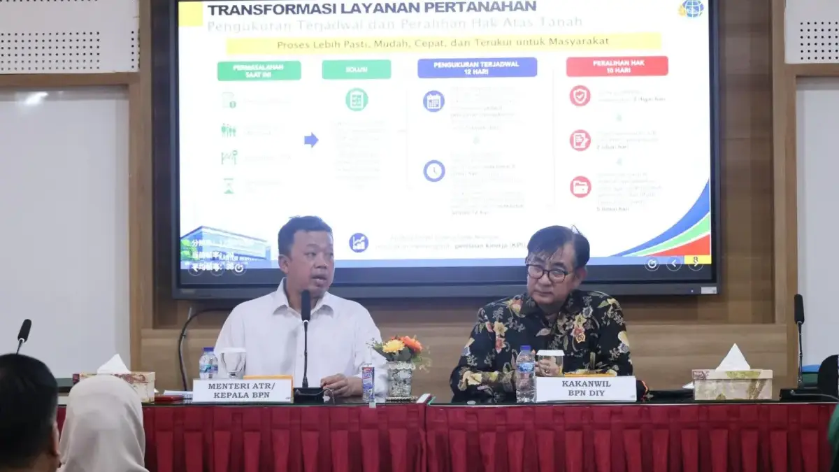 Mentri Nusron Sosialisasikan Transformasi Layanan Pertanahan dan Organisasi IPPAT dan BPKAD Yogyakarta Mentri Nusron Sosialisasikan Transformasi Layanan Pertanahan dan Organisasi IPPAT dan BPKAD Yogyakarta