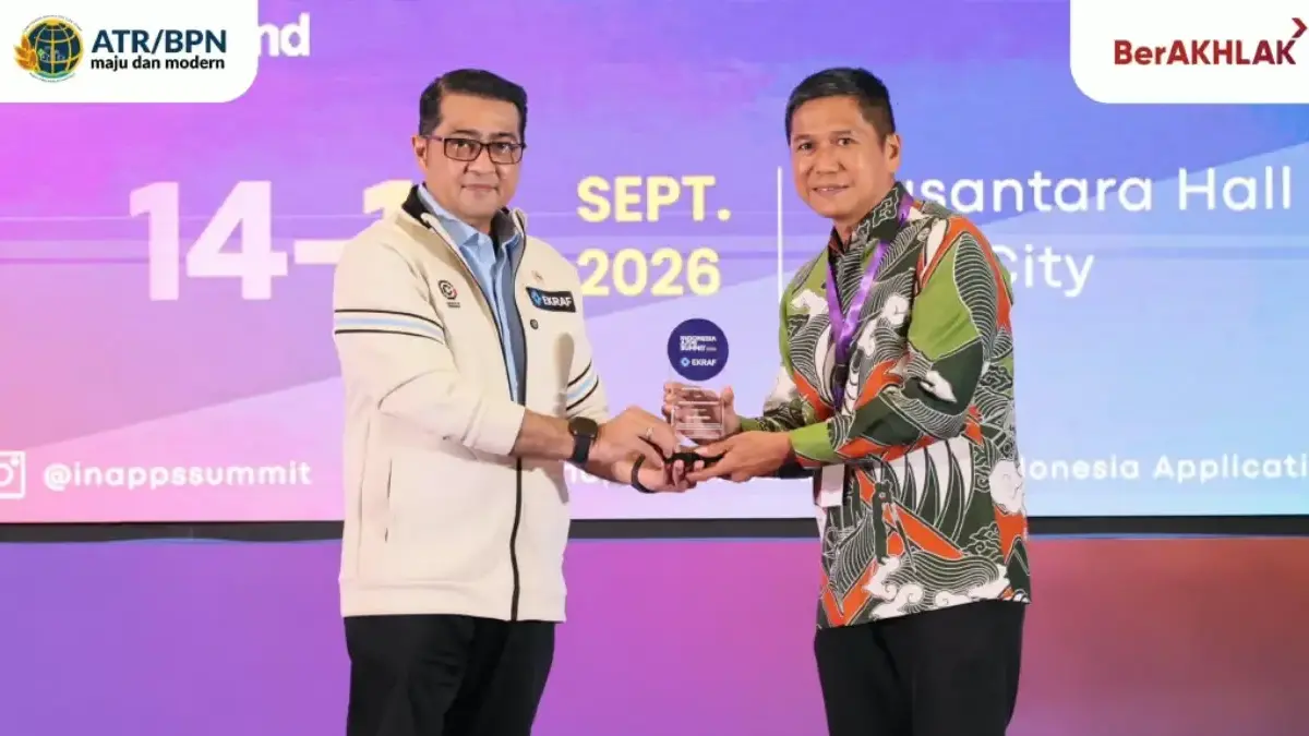 Kementrian ATR/BPN Sabet Penghargaan IN-Apps Digital Award 2026, Untuk Aplikasi Sentuh Tanah