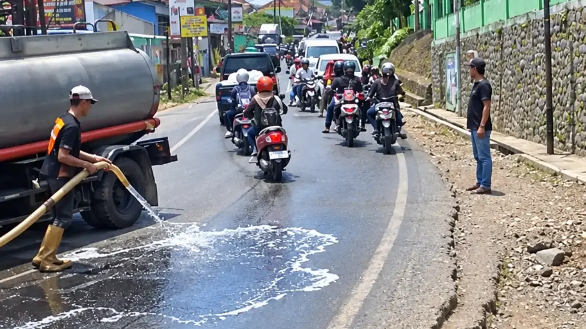 pembangunan Puskesmas Cimanggung di Desa Sindanggalih, Kecamatan Cimanggung, Kabupaten Sumedang.