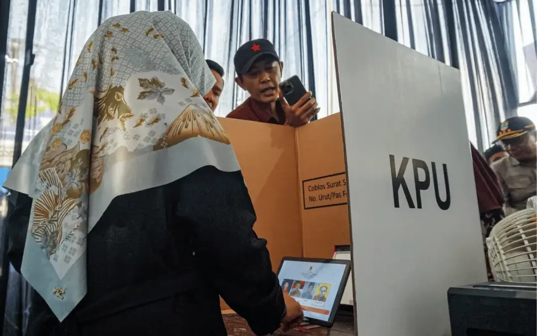 SK Pilkades Digital Sumedang Belum Terbit, Pengamat: Bisa Diundur Hindari Kesalahan Prosedur Simulasi pelaksanaan Pilkades digital.