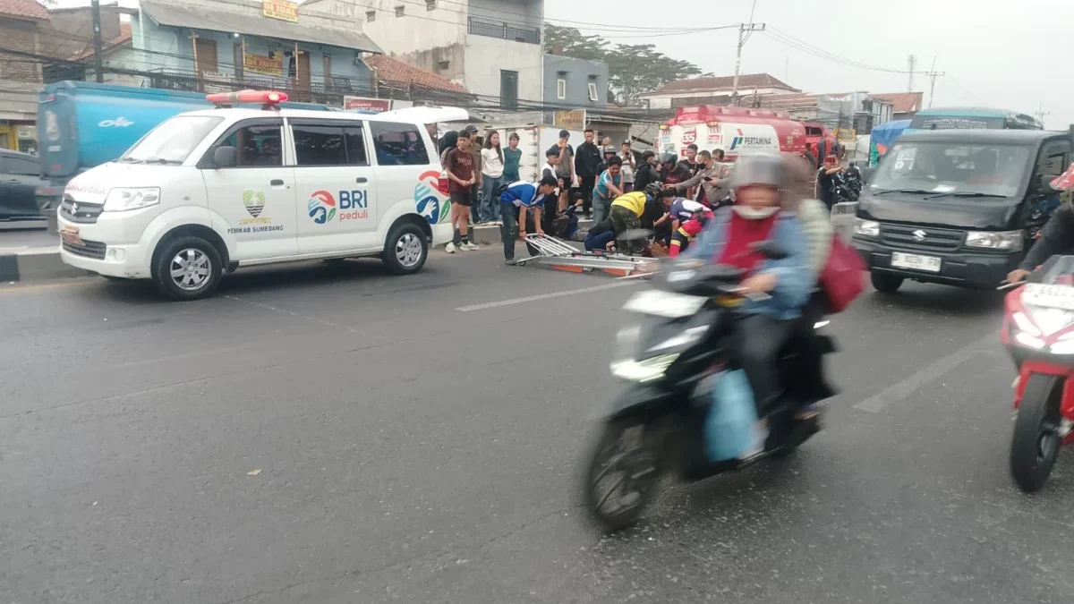 Kecelakaan di Putaran Kewalram Cimanggung, Sumedang