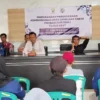 Kepala Desa Sukajaya Sukana saat membuka musyawarah perencanaan pembangunan desa.