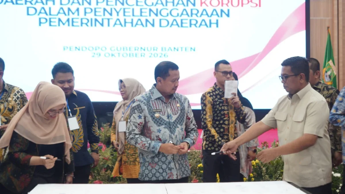 Cegah Korupsi, Delapan Area Anggaran Sumedang Ini Wajib Diawasi Dony bersama peserta rakor.